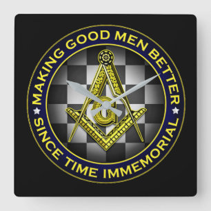 Freemason Square Wall Clock