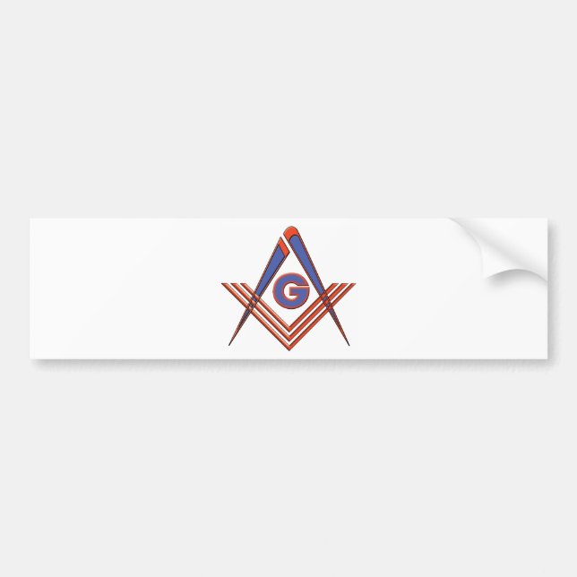 Freemason symbol bumper sticker (Front)