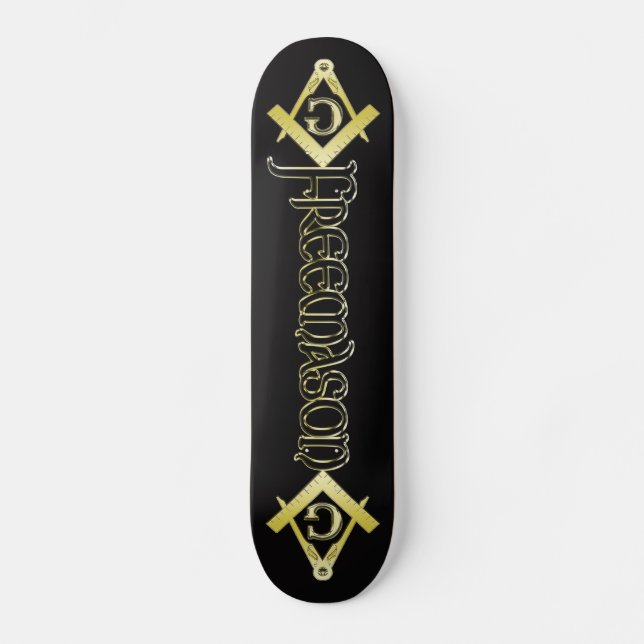 Freemason Symbol Skateboard (Front)