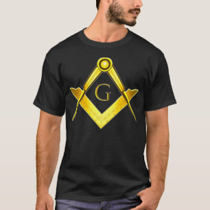 Freemason Symbol Square & Compass Grand Lodge Maso T-Shirt