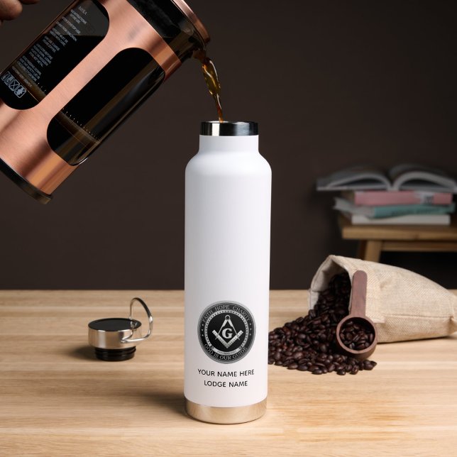 Freemason Unique Gifts | Personalised Insulated  Water Bottle (Creator Uploaded)