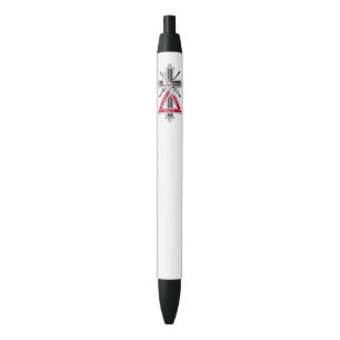 Freemasonic cross black ink pen