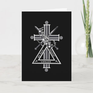 Freemasonic cross card