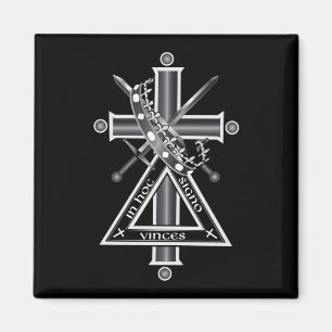 Freemasonic cross magnet