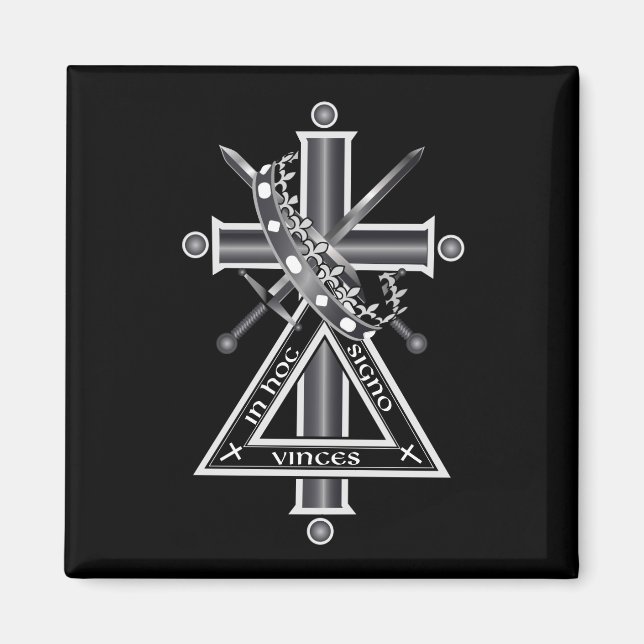 Freemasonic cross magnet (Front)