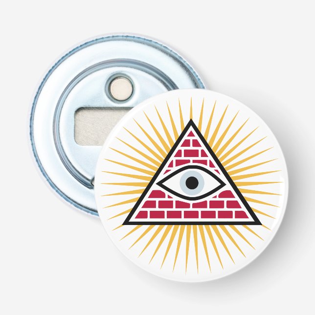 Freemasonic eye bottle opener (Front)