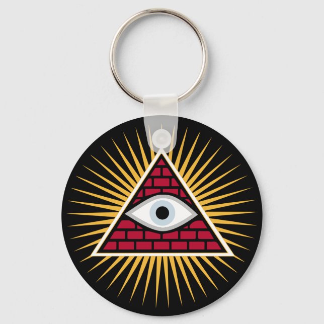 Freemasonic eye key ring (Front)