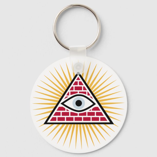 Freemasonic eye key ring (Front)