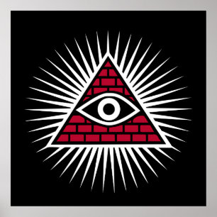 Freemasonic eye poster