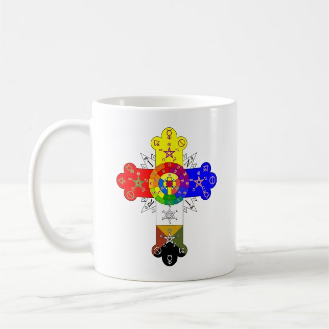 Freemasonic Rosy Cross Coffee Mug (Left)