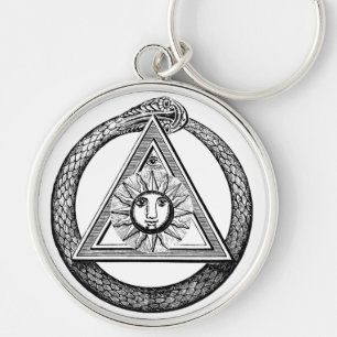Freemasonry All Seeing Eye Masonic Symbol Key Ring