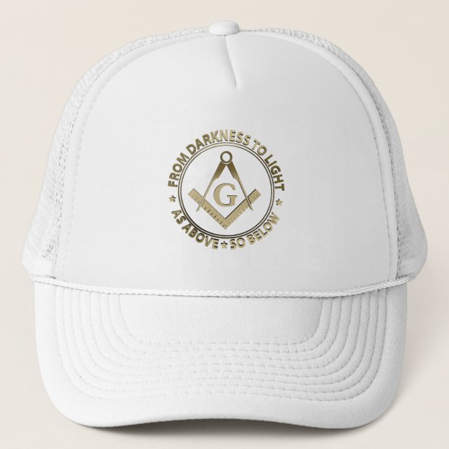 Freemasonry emblem trucker hat (Front)