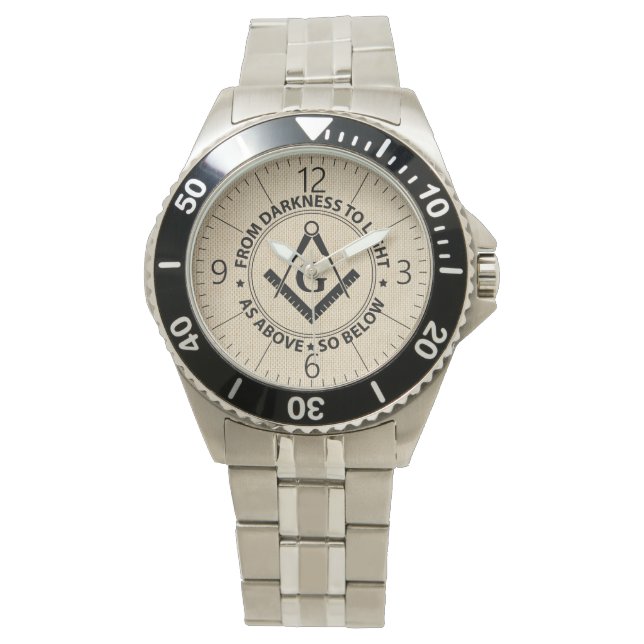 Freemasonry emblem watch (Front)