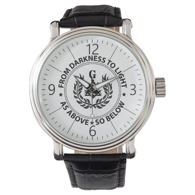 Freemasonry emblem watch (Front)