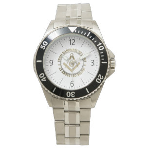 Freemasonry emblem watch