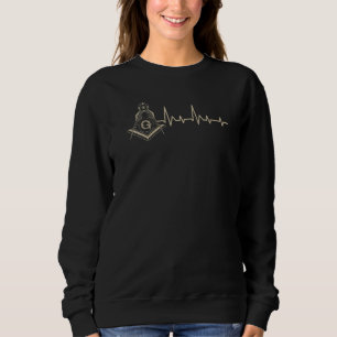 Freemasonry Heartbeat Mason Proud Freemason Sweatshirt