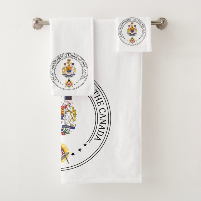 Freemasonry lodge of Canada Bath Towel Set (Insitu)