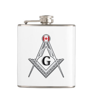 Freemasonry lodge of Canada Hip Flask