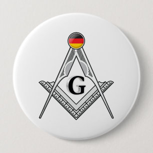 Freemasonry lodge of Germany 10 Cm Round Badge