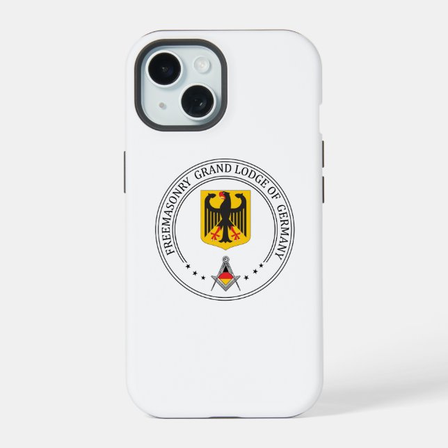 Freemasonry lodge of Germany iPhone 15 Case (Back)