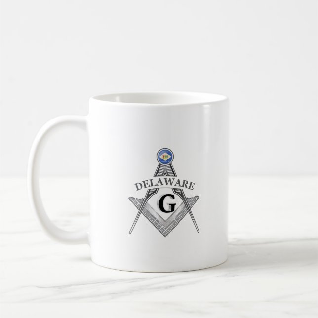 Freemasonry lodge of the state of Delaware Coffee Mug (Left)