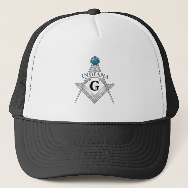 Freemasonry lodge of the state of Indiana Trucker Hat (Front)