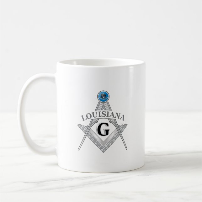 Freemasonry lodge of the state of Louisiana Coffee Mug (Left)