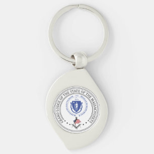 Freemasonry lodge of the state of Massachusets Key Ring