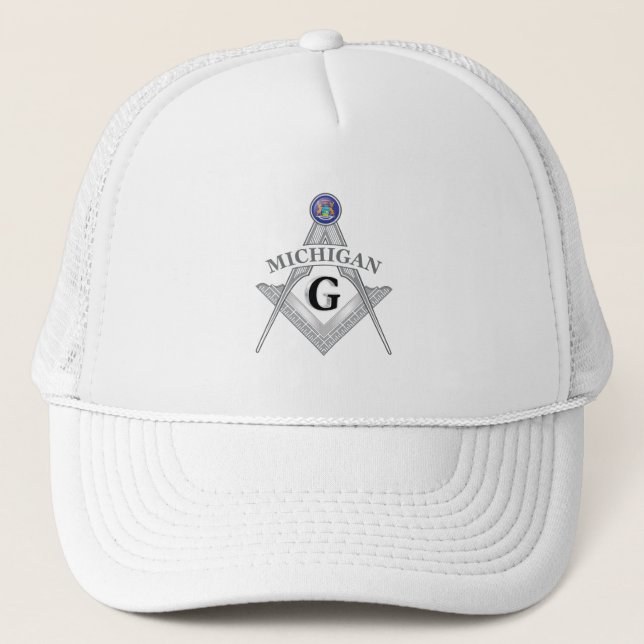 Freemasonry lodge of the state of Michigan Trucker Hat (Front)