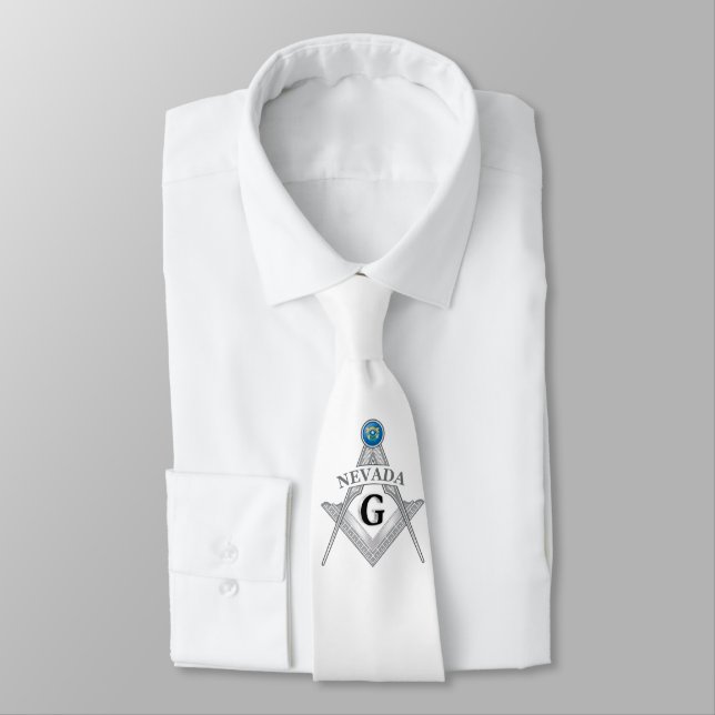 Freemasonry lodge of the state of Nevada Tie (Tied)