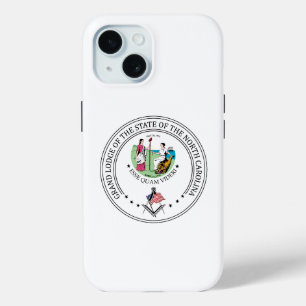 Freemasonry lodge of the state of North Carolina iPhone 15 Case