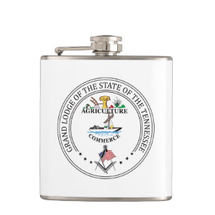 Freemasonry lodge of the state of Tennessee   Hip Flask