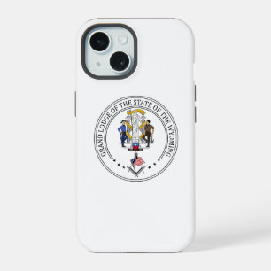 Freemasonry lodge of the state of Wyoming iPhone 15 Case