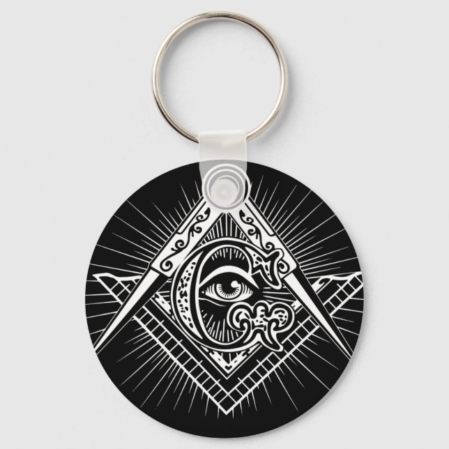 Freemasonry-Masonic-Masonry Key Ring (Front)