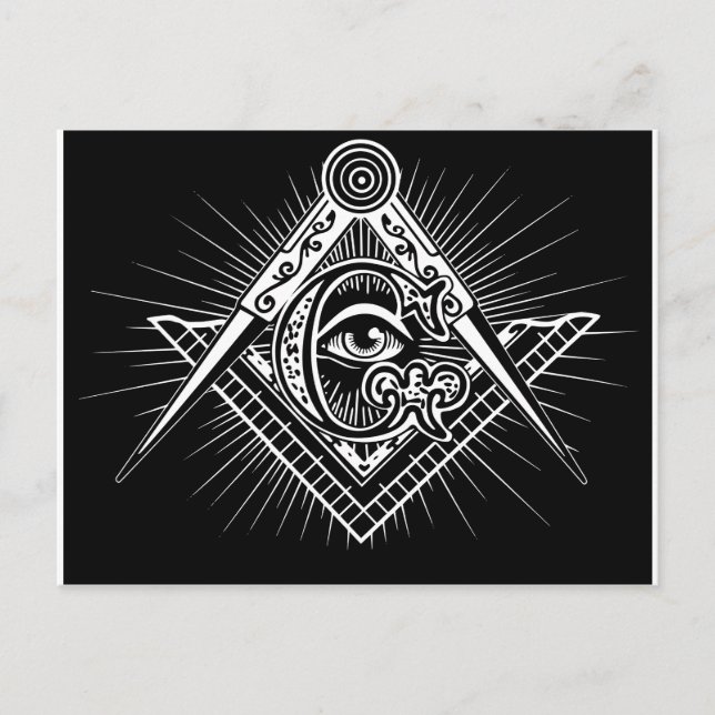 Freemasonry-Masonic-Masonry Postcard (Front)