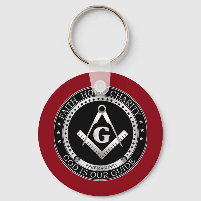 Freemasonry seal key ring (Front)