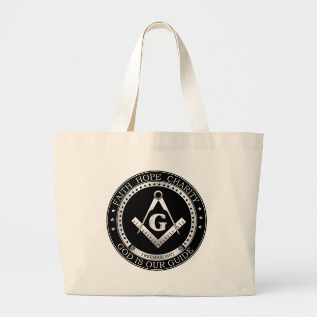 Freemasonry seal large tote bag (Front)