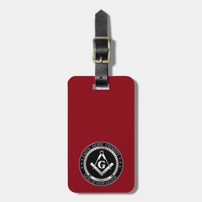 Freemasonry seal luggage tag (Front Vertical)