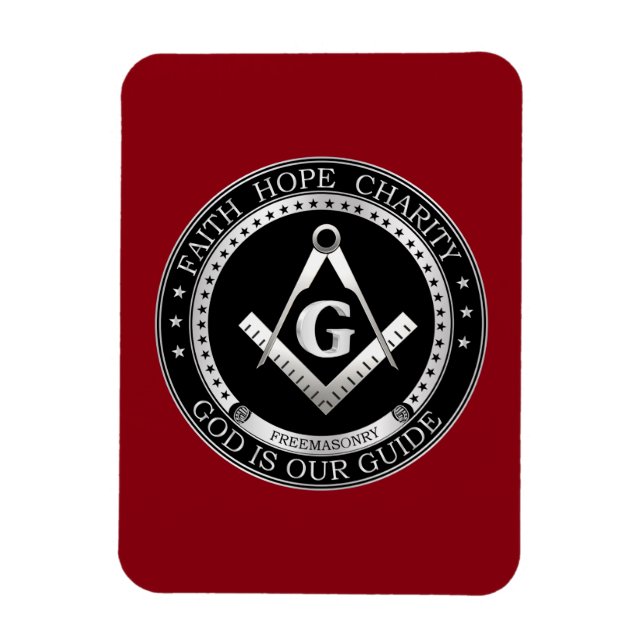 Freemasonry seal magnet (Vertical)