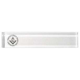 Freemasonry sign nameplate