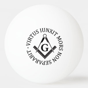 Freemasonry sign ping pong ball