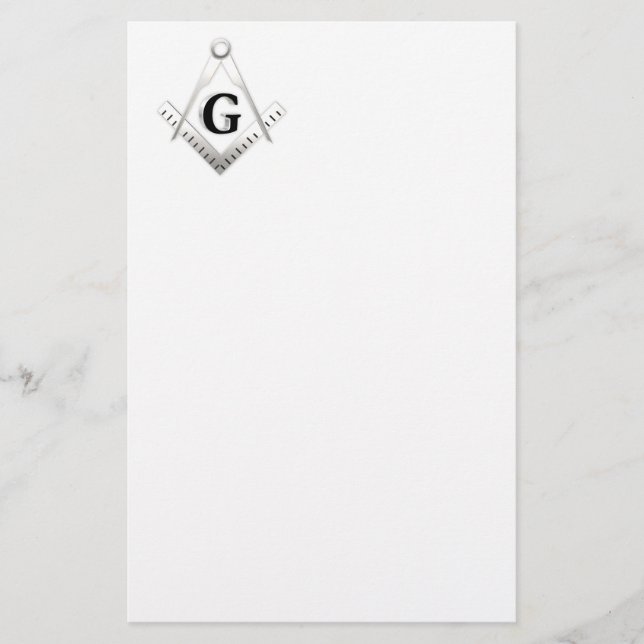 Freemasonry sign stationery (Front)