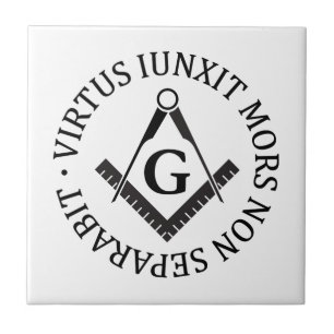 Freemasonry sign tile