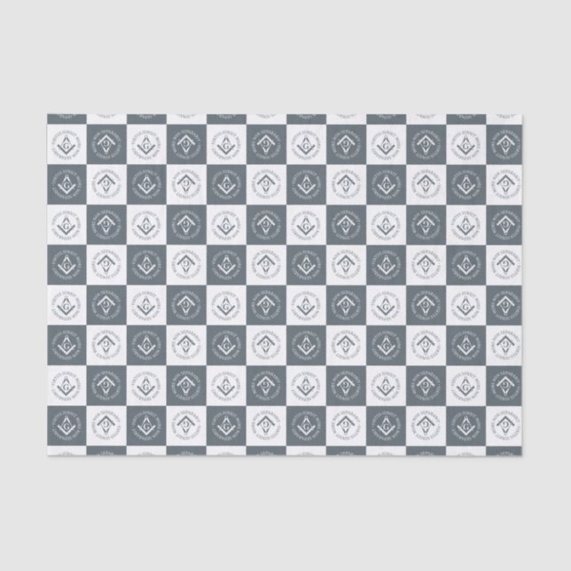 Freemasonry sign tissue paper (Front)