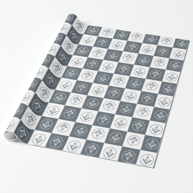Freemasonry sign wrapping paper (Unrolled)
