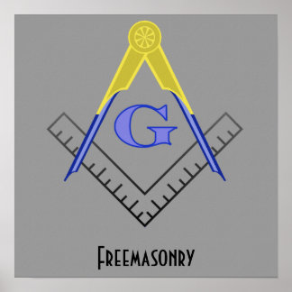 Freemasonry Square and Compass Print