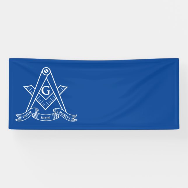 Freemasonry symbol banner (Horizontal)
