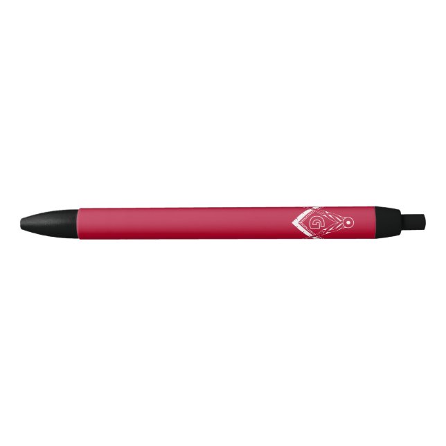 Freemasonry symbol black ink pen (Front)