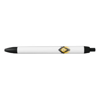 Freemasonry symbol black ink pen
