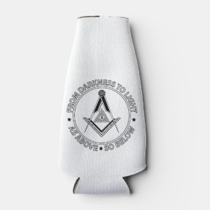 Freemasonry symbol bottle cooler